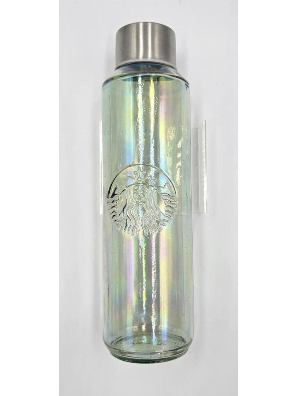 Starbucks Iridescent Rainbow Glass Water Bottle
